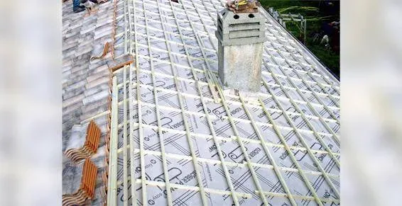 Toiture isolation visible